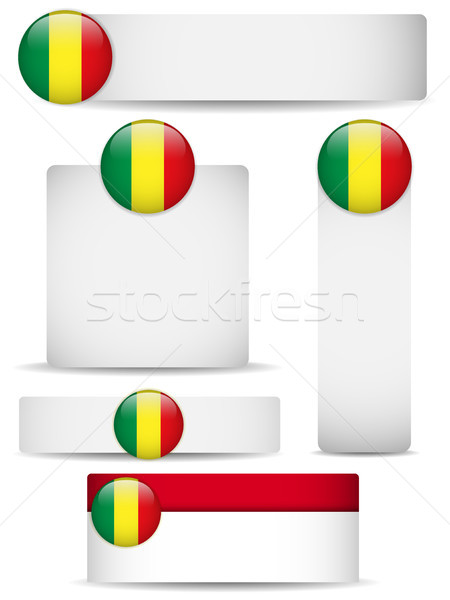 Mali Country Set of Banners Stock photo © gubh83