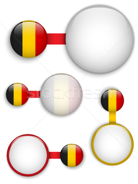 Vector Belgia ţară set bannere afaceri Imagine de stoc © gubh83