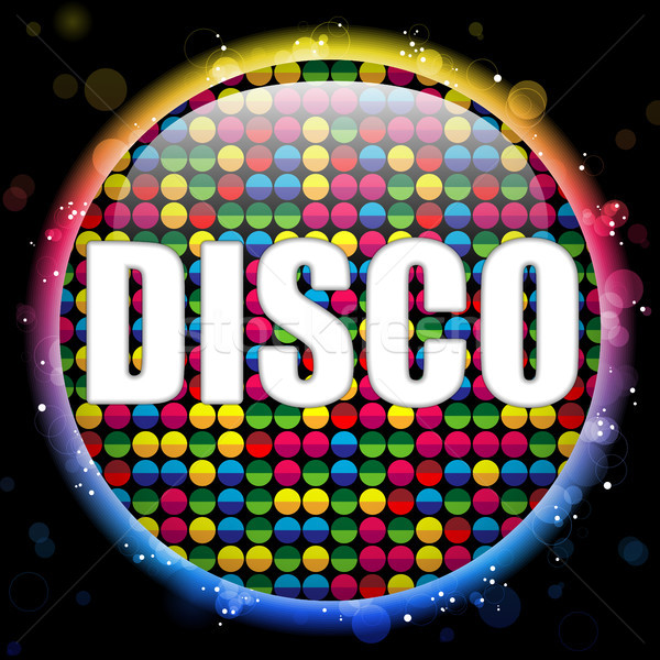 Szkła kółko kolor disco ball wektora tekstury Zdjęcia stock © gubh83