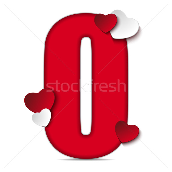 [[stock_photo]]: Alphabet · lettres · rouge · coeur · Valentin · jour