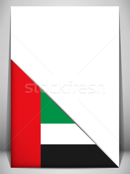 Emirates Country Flag Turning Page Stock photo © gubh83