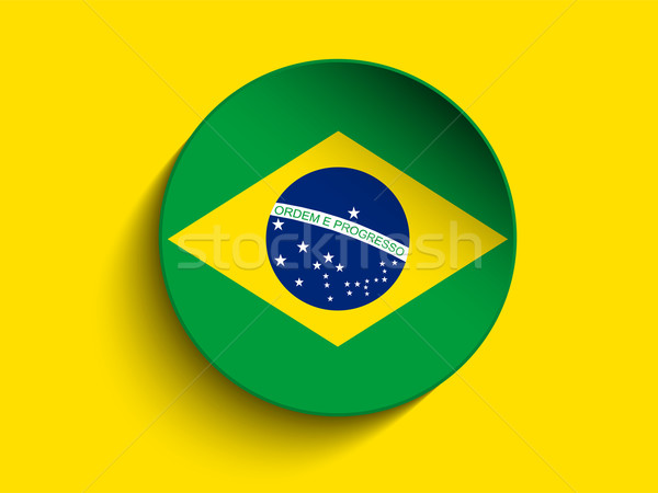 Brazília 2014 levelek zászló vektor sport Stock fotó © gubh83