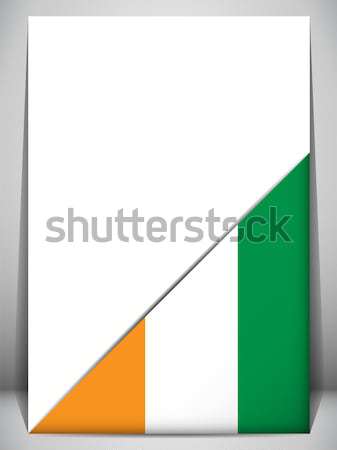 Ireland Country Flag Turning Page Stock photo © gubh83