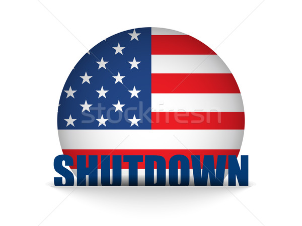 United States Shutdown Government Button Stock photo © gubh83