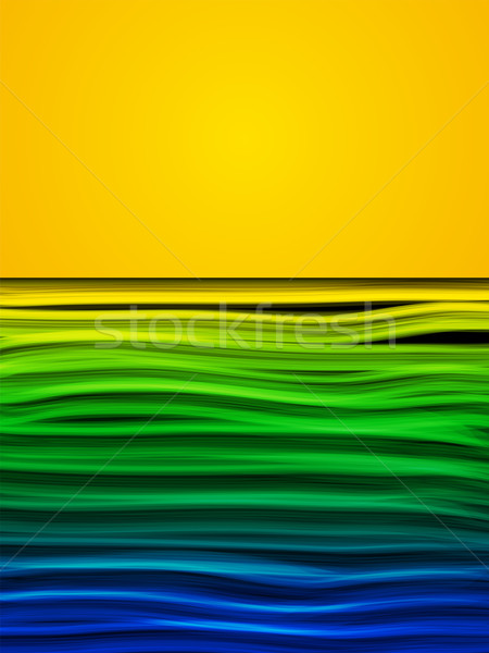 Stock fotó: Brazília · zászló · hullám · citromsárga · zöld · kék