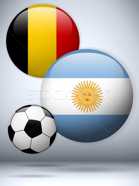 Argentina versus Belgium Flag Soccer Game Stock photo © gubh83