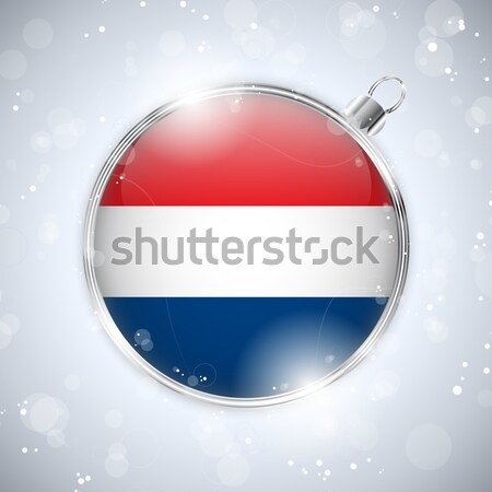 Merry Christmas Silver Ball with Flag Colombia Stock photo © gubh83