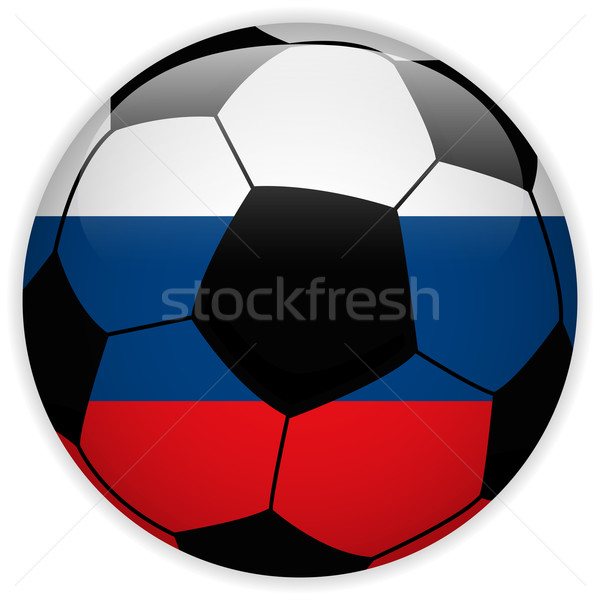 Rússia bandeira futebol vetor mundo futebol Foto stock © gubh83