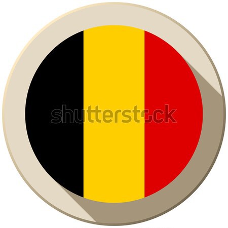 Belgia banderą przycisk ikona nowoczesne wektora Zdjęcia stock © gubh83