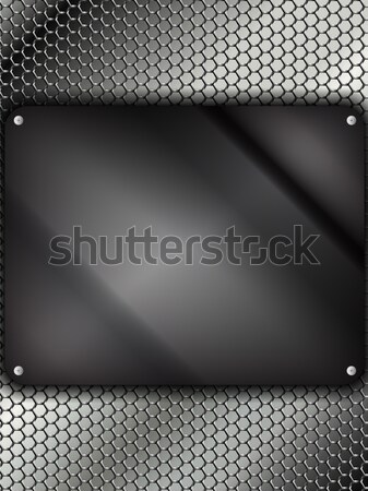 Glass Metal Silver Square Stock photo © gubh83