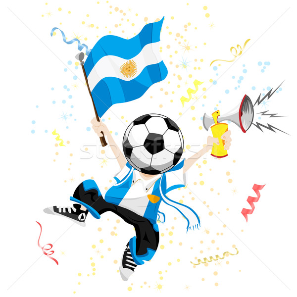 アルゼンチン サッカー ファン ボール 頭 ストックフォト © gubh83