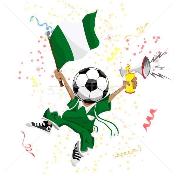 Nigeria football fan balle tête [[stock_photo]] © gubh83