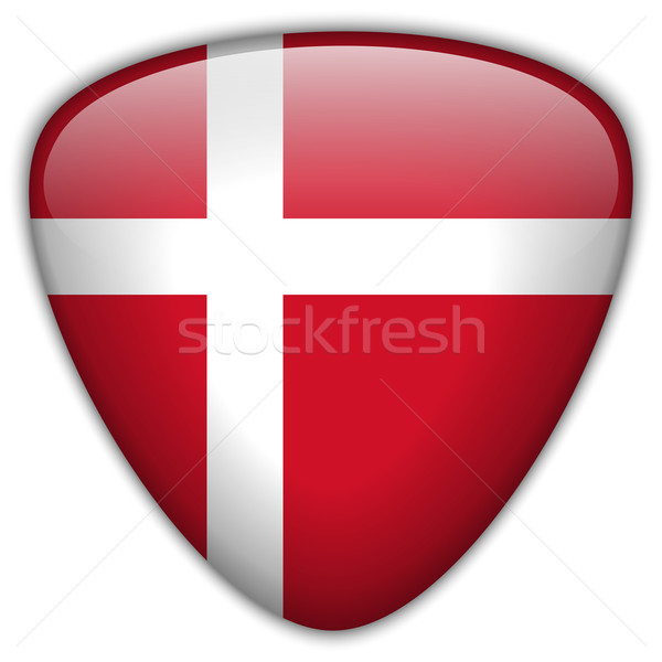 丹麥 旗 鈕 向量 玻璃 商業照片 © gubh83