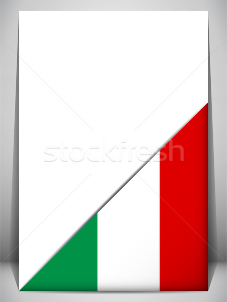 Italy Country Flag Turning Page Stock photo © gubh83