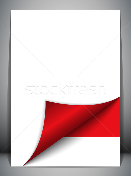 Stock photo: Monaco Country Flag Turning Page