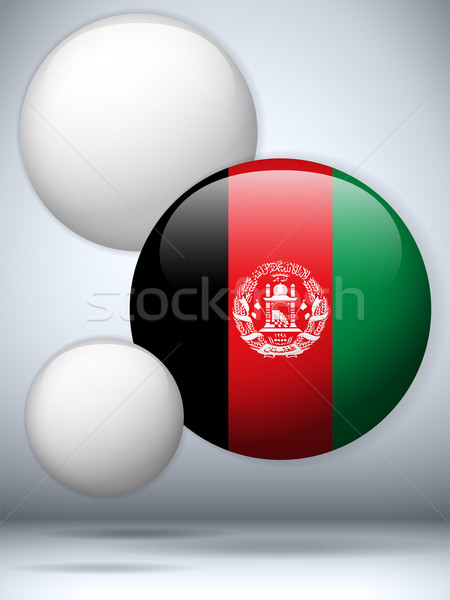 阿富汗 旗 鈕 向量 玻璃 商業照片 © gubh83