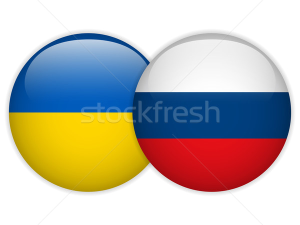 Ukraine and Russia conflict for Crimea Icon Stock photo © gubh83