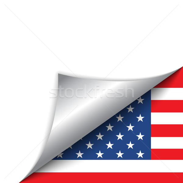 USA Country Flag Turning Page Stock photo © gubh83