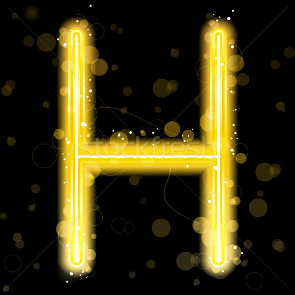 Alfabet złoty litery blask wektora tle Zdjęcia stock © gubh83