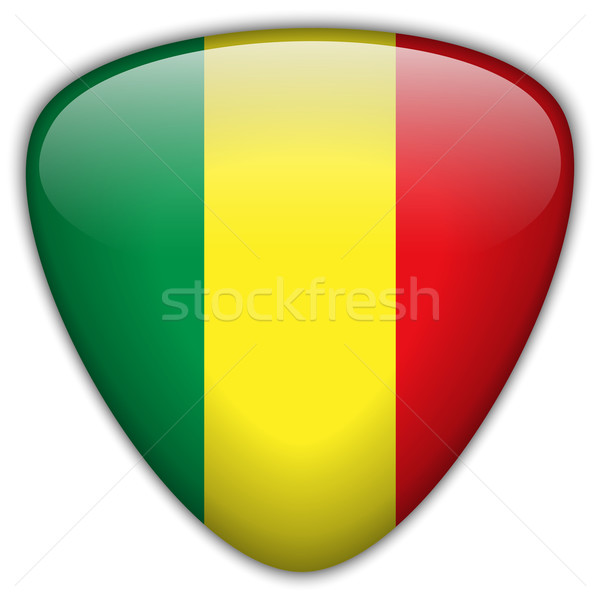 Mali Flag Glossy Button Stock photo © gubh83