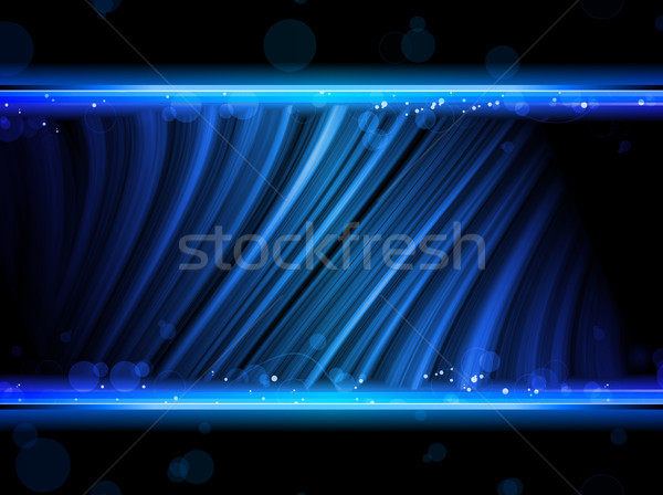 Stock fotó: Diszkó · absztrakt · kék · hullámok · fekete · vektor