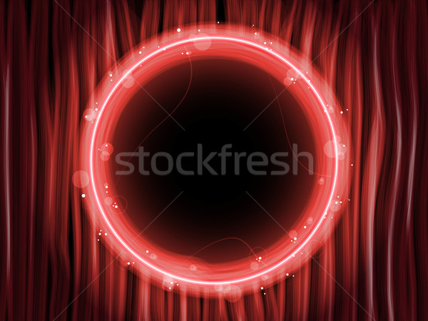 Abstract Red Lines Background with Black Circle Stock photo © gubh83