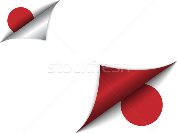 Japan Country Flag Turning Page Stock photo © gubh83