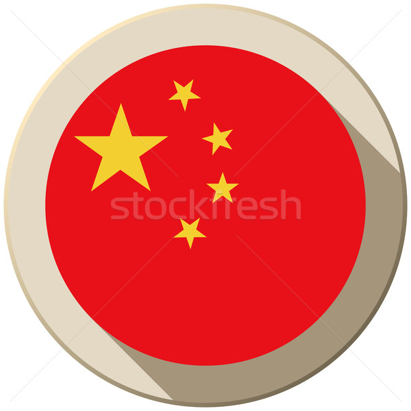China Flag Button Icon Modern Stock photo © gubh83