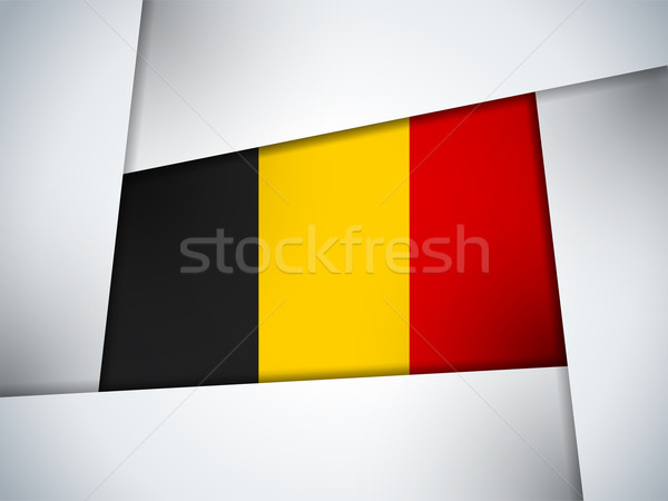 Belgium Country Flag Geometric Background Stock photo © gubh83