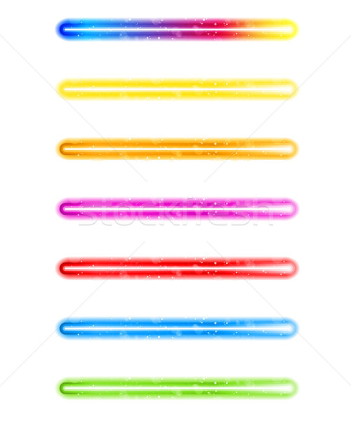 Laser Neon Colorful Lights on White Background Stock photo © gubh83