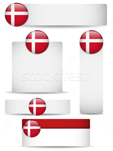 Denmark Country Set of Banners Stock photo © gubh83