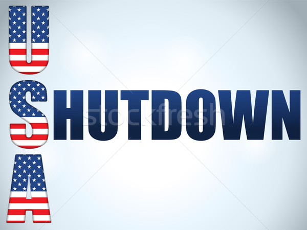 Shutdown Closed United States of America Background Stock photo © gubh83