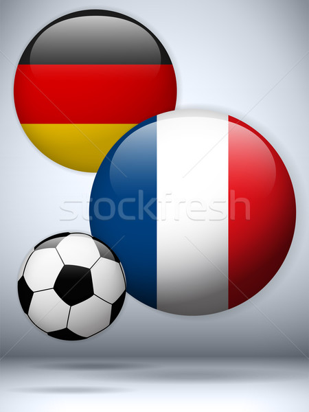 Germany versus France Flag Soccer Game Stock photo © gubh83