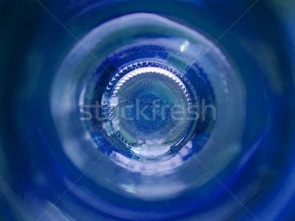Résumé circulaire bleu verre boire bu [[stock_photo]] © Gudella