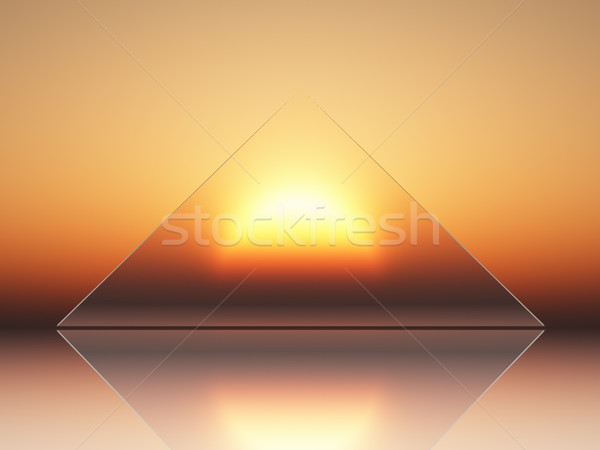 Solarenergie Ansicht Sonnenuntergang Energie Umwelt line Stock foto © guffoto