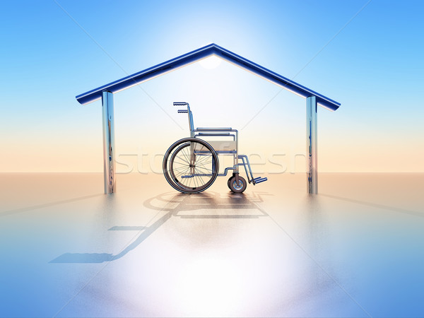 Maison handicap fauteuil roulant maison structure santé [[stock_photo]] © guffoto