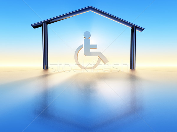 Maison handicap fauteuil roulant structure handicapées santé [[stock_photo]] © guffoto