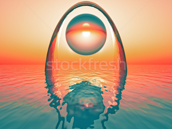 Kapu tudományos fantasztikum tenger gömb buborék Stock fotó © guffoto