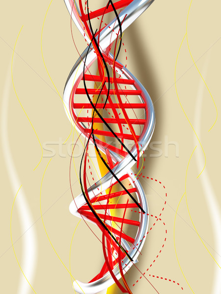 DNA structure model background  Stock photo © Guru3D