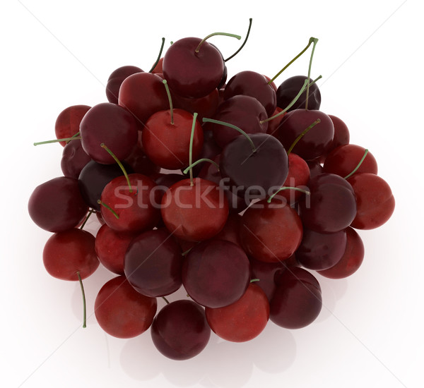 Sweet cerise blanche alimentaire fruits fond [[stock_photo]] © Guru3D