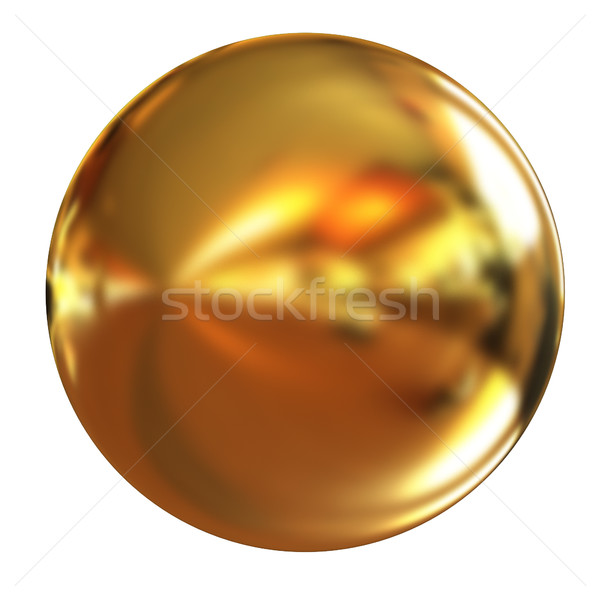 Ouro bola 3d render branco fitness tecnologia Foto stock © Guru3D