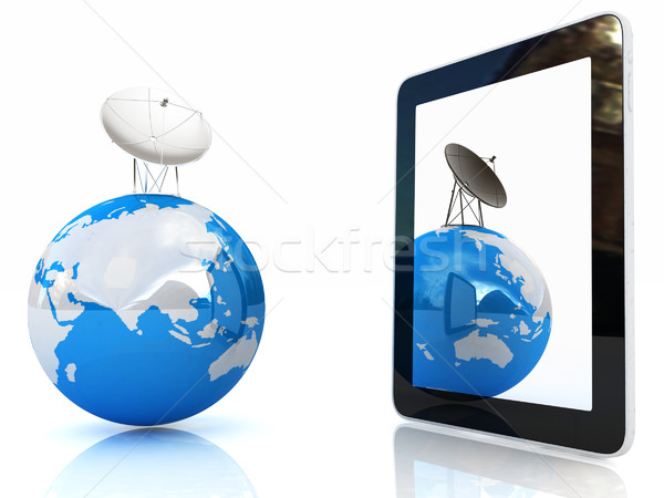 The concept of mobile high-speed Internet and planet earth Stock photo © Guru3D