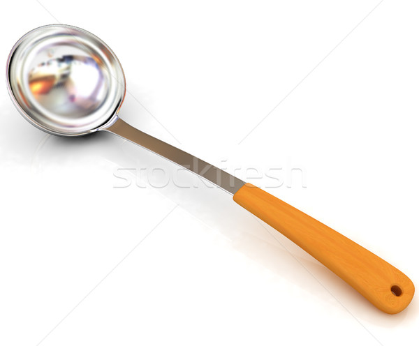Sopa cucharón blanco cocina restaurante cocinar Foto stock © Guru3D