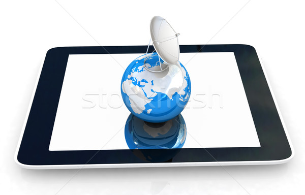 The concept of mobile high-speed Internet and planet earth Stock photo © Guru3D