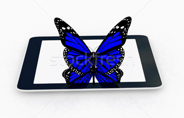 butterflies on a phone Stock photo © Guru3D