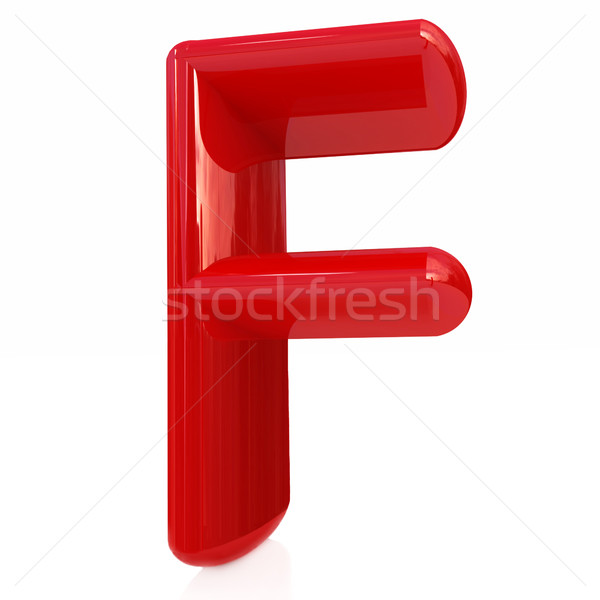 алфавит белый буква f дизайна образование знак Сток-фото © Guru3D