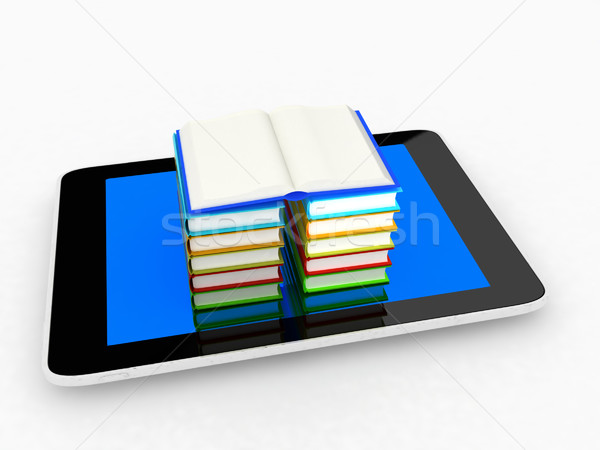 Colorido real livros branco livro Foto stock © Guru3D