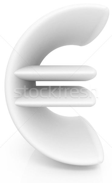 3d illustration texte euros blanche Shopping signe [[stock_photo]] © Guru3D