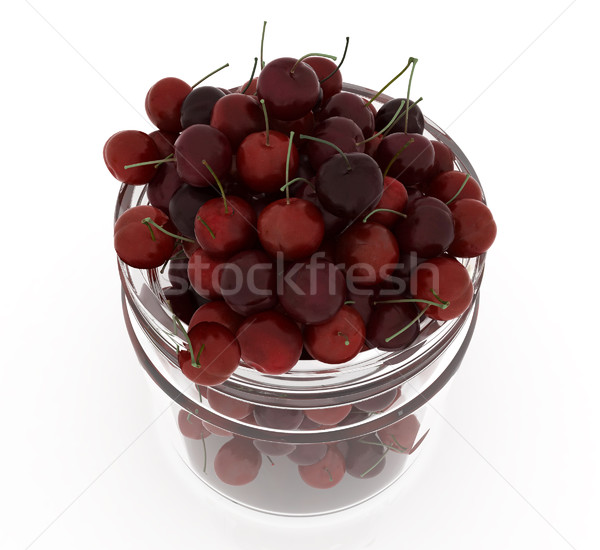 Bank of fresh cherries Stock photo © Guru3D