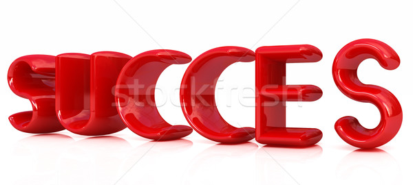3d red text 'succes' Stock photo © Guru3D